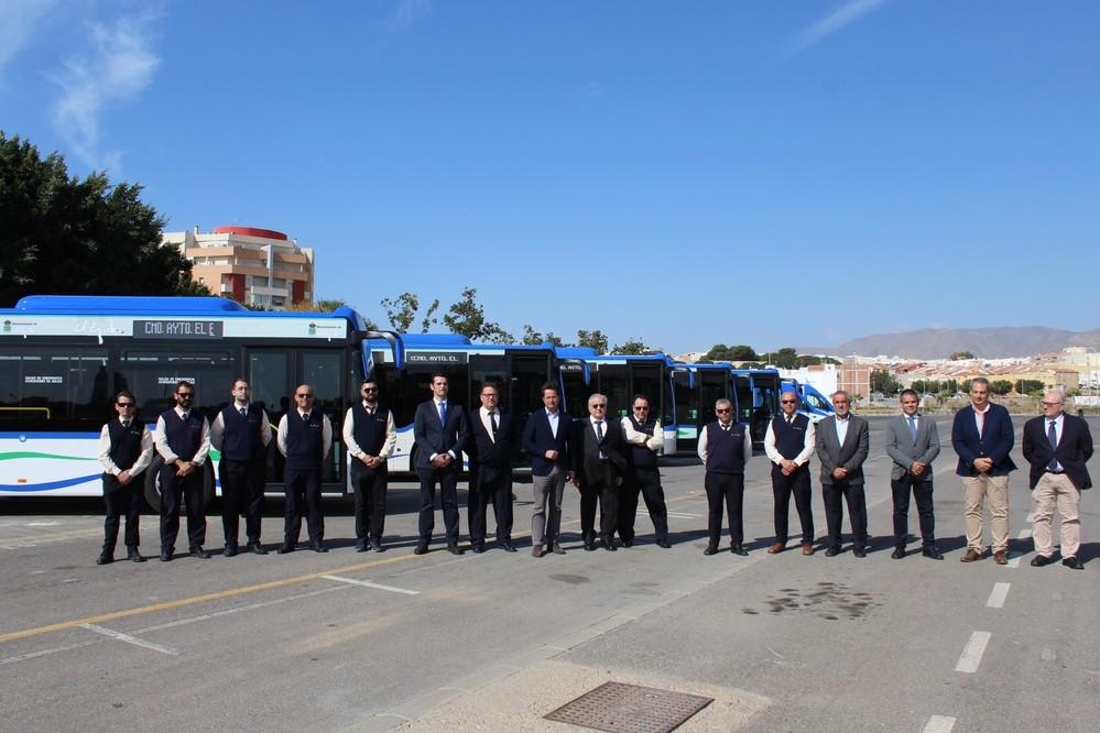 En funcionamiento las nuevas líneas de bus urbano que cubrirán los núcleos de Las Norias, Balerma, San Agustín, San Silvestre y el Canalillo