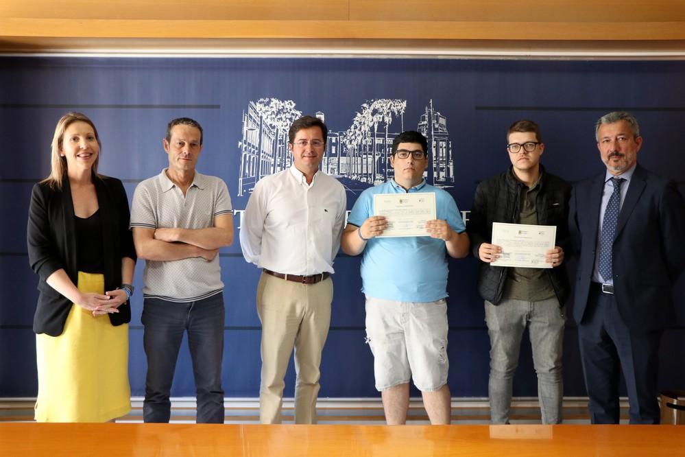 Usuarios de Asprodesa finalizan sus prácticas en el Ayuntamiento de El Ejido
