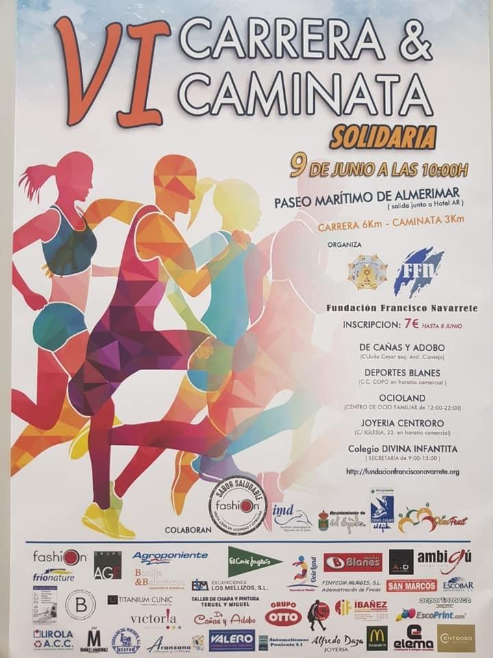 La VI Carrera y Caminata Solidaria 'Francisco Navarrete' se celebra este domingo