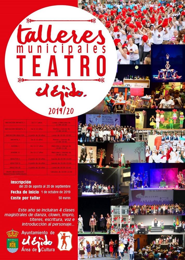 Los aficionados al teatro ya pueden inscribirse en las Escuelas Municipales que arrancarán en octubre