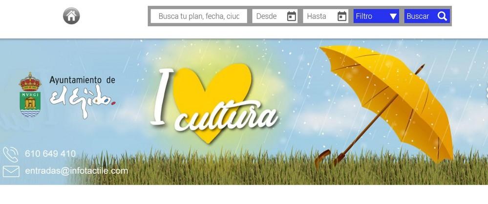 Nueva plataforma digital de venta de entradas de los espectáculos de la programación del Auditorio de El Ejido