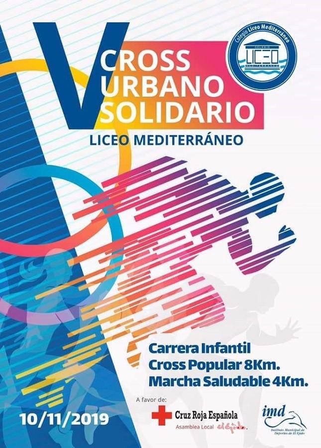 Abierto el plazo de inscripción para participar en el V Cross Urbano Solidario Liceo Mediterráneo que se celebrará el 10 de noviembre