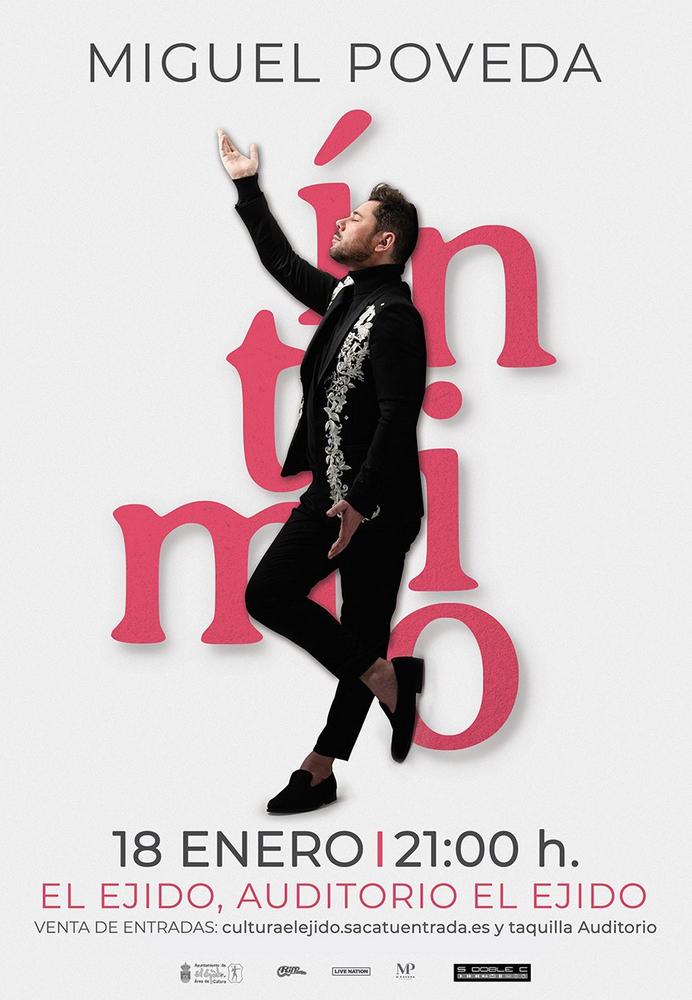 Este jueves se ponen a la venta las entradas para el concierto de Miguel Poveda en El Ejido el próximo 18 de enero