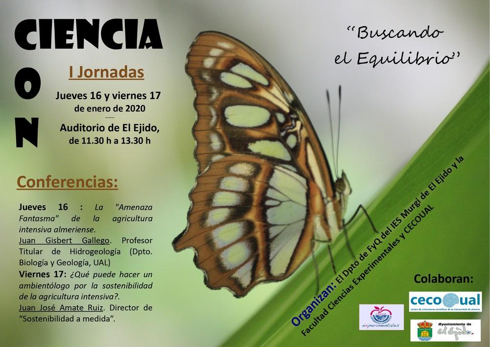 El Auditorio de El Ejido acoge esta semana la I Jornada ‘Con-Ciencia’ en la que se analizará la sostenibilidad ambiental