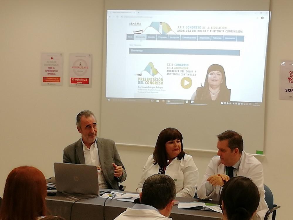 El Hospital de Poniente acoge la presentación del XXIX Congreso de la Asociación Andaluza del Dolor
