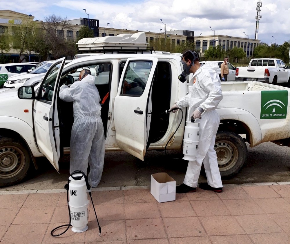 La Junta incorpora efectivos del Infoca a los trabajos de desinfección por el coronavirus