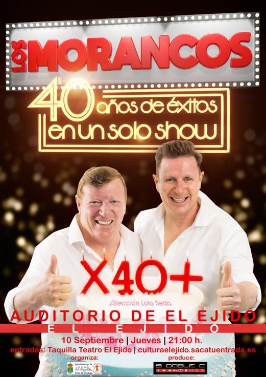‘Los Morancos’ aterrizarán en el Auditorio de El Ejido el próximo 10 septiembre y ‘Comandante Lara & Cía’ lo hará el 13 de noviembre