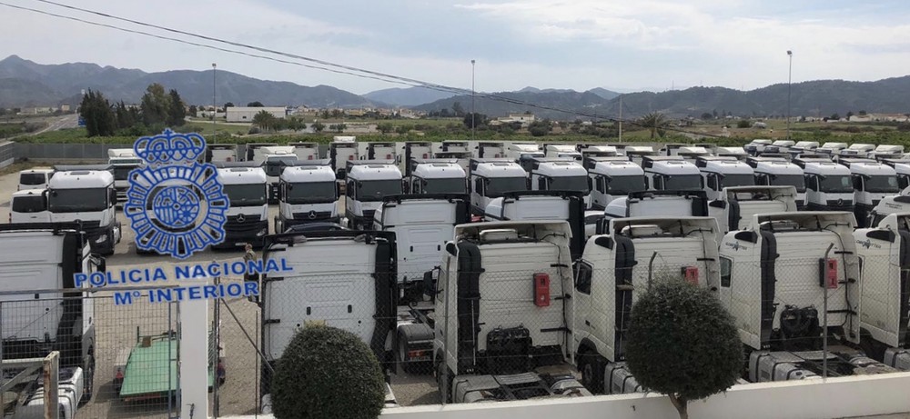 La Policía Nacional recupera 50 cabezas tractoras de camión sustraídas de un valor aproximado de 5 millones de euros