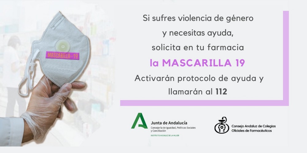 Una almeriense entre las tres andaluzas que ha pedido ayuda en su farmacia con la clave 'Mascarilla 19' para víctimas de género