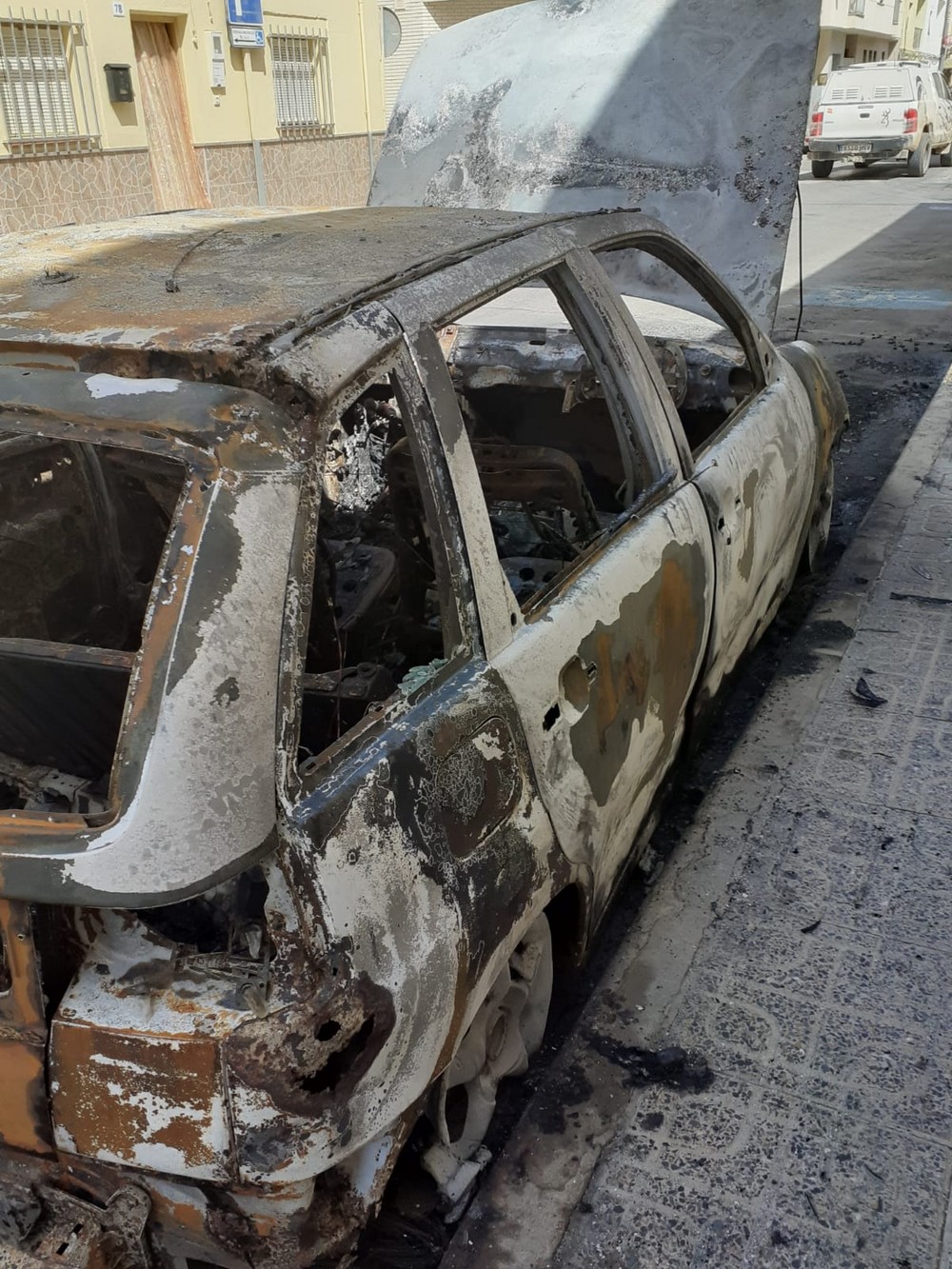 Arde un coche en Balerma la pasada madrugada
