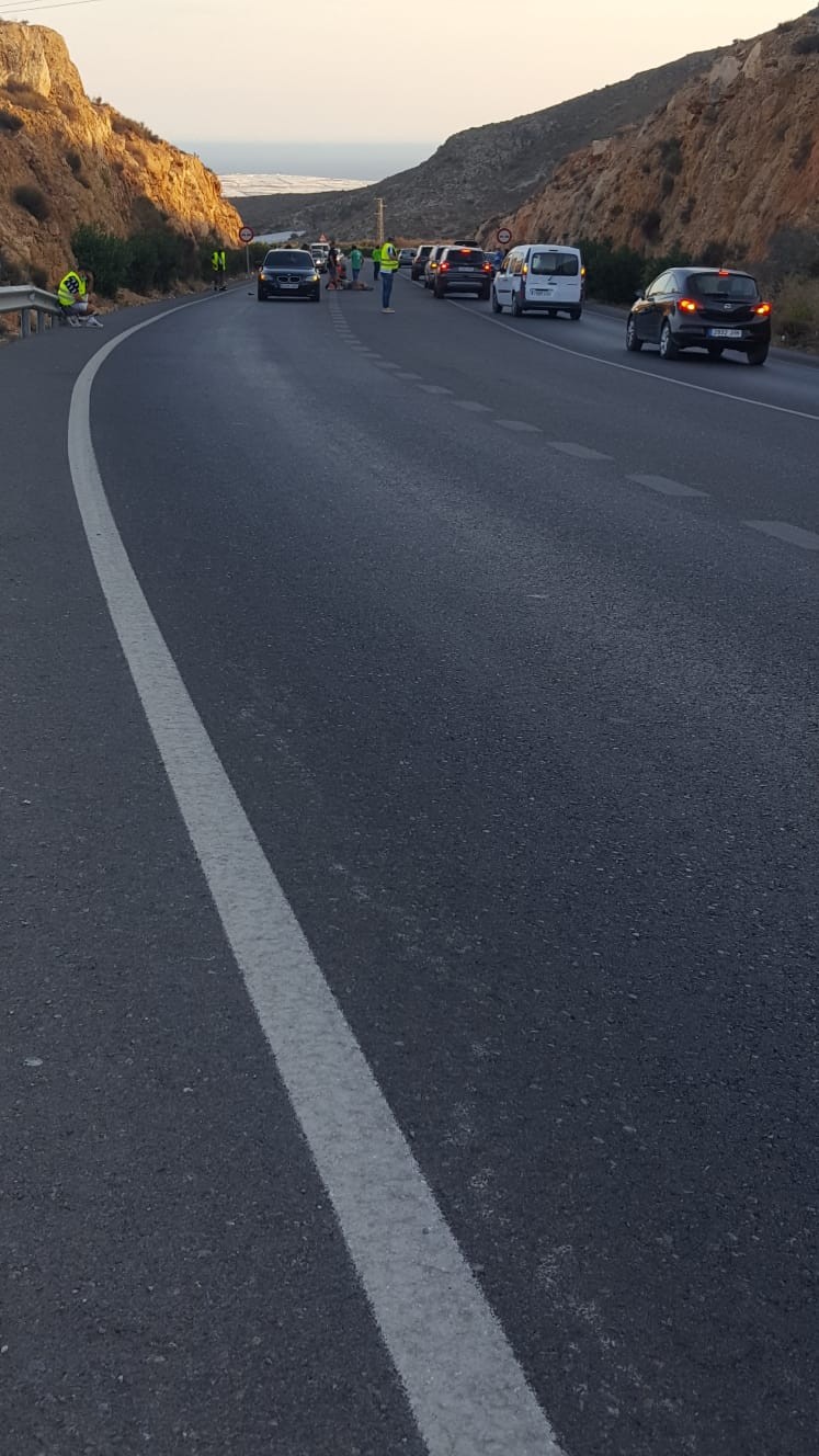 Peatón camino del Cristo de Dalías ha resultado atropellado esta tarde