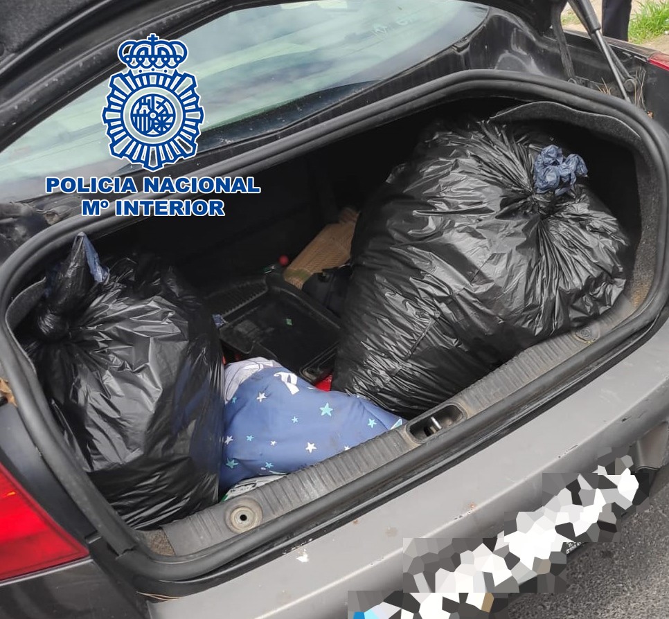 La Policía Nacional en El Ejido intercepta un transporte de droga en la A-7