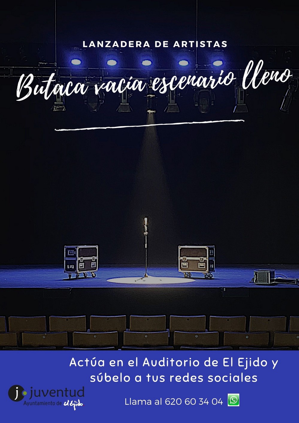 Juventud crea una lanzadera de artistas a través de la propuesta ‘Butaca vacía escenario lleno’