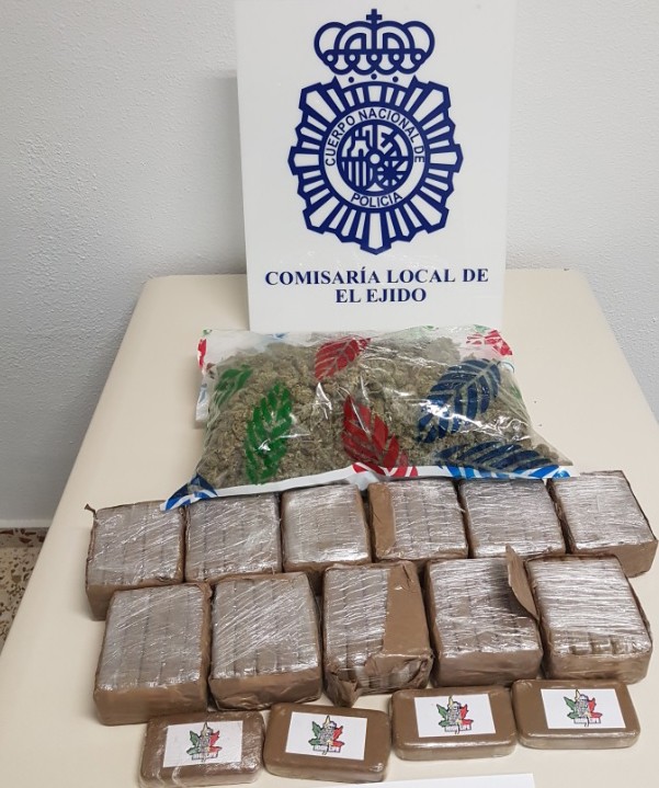 La Policía Nacional desmantela una guardería de droga en El Ejido