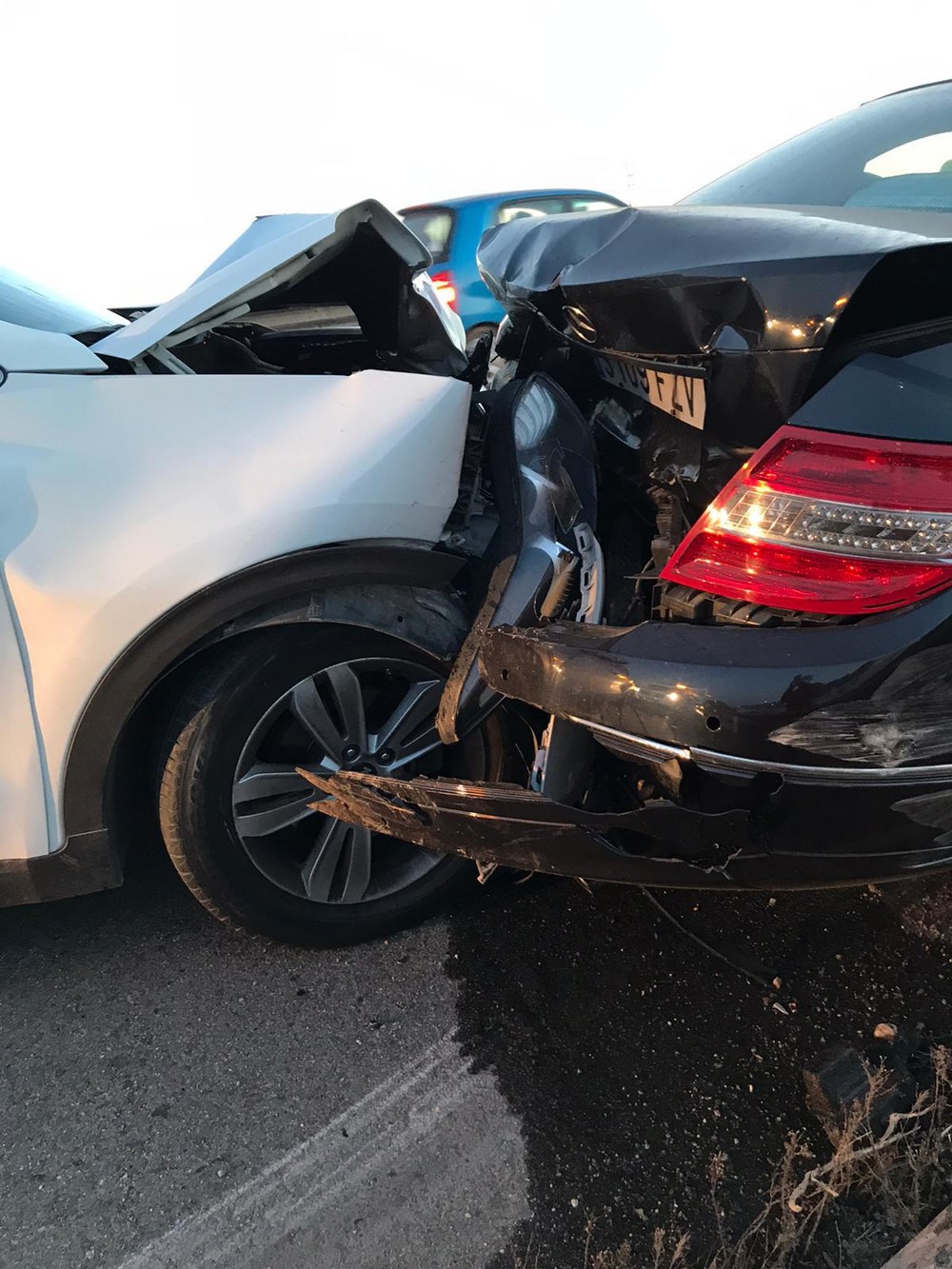 Accidente de dos turismos en la A-7 deja un herido leve