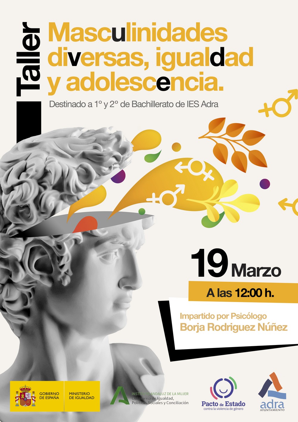 ‘Masculinidades diversas, igualdad y adolescencia’, taller de prevención de violencia sexual y de género