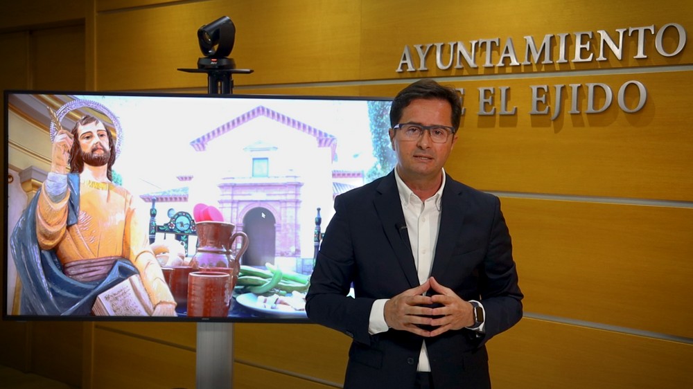 El alcalde de El Ejido invita a vivir la Festividad de San Marcos con mucha responsabilidad y sentido común para evitar nuevos contagios