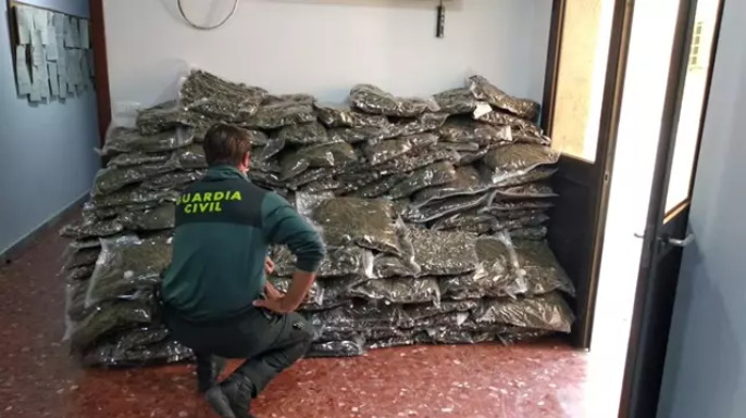 Halladas en La Mojonera más de cinco toneladas y media envasada
