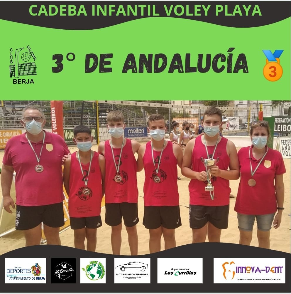Club Voleibol Berja se alza con el bronce en el CADEBA de voley playa