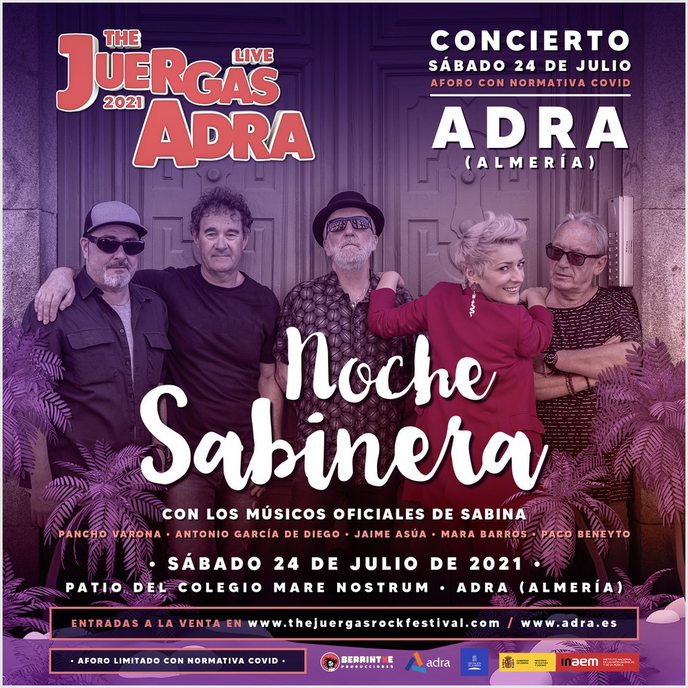 Adra recibe este sábado a ‘La Noche Sabinera’, un concierto repaso a todos los éxitos de Joaquín Sabina