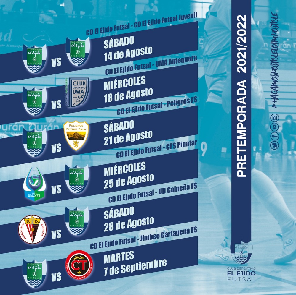 Pretemporada del máximo nivel para el CD Ejido Futsal