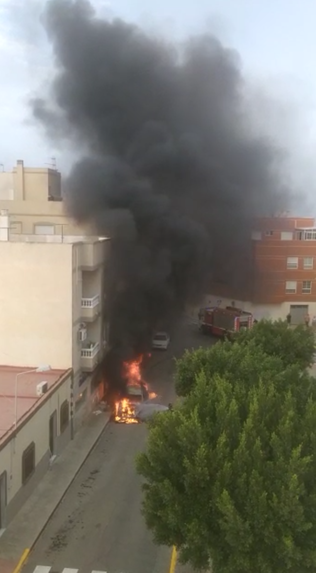 Arde un vehículo en Ejido Norte