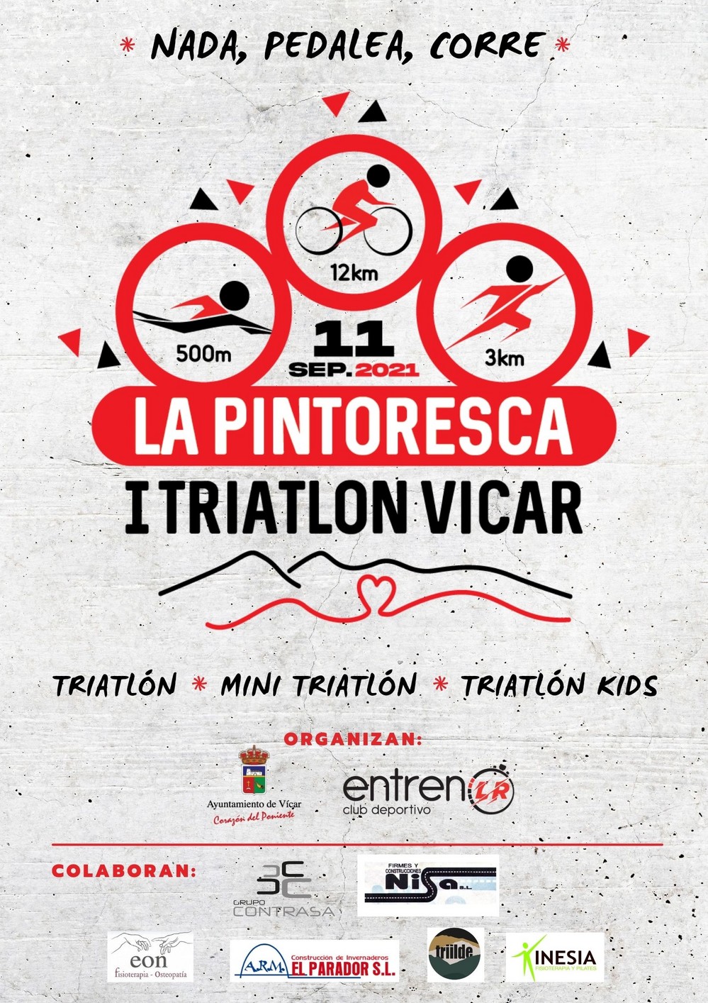 Todo preparado para el triatlón 'La Pintoresca' de Vícar