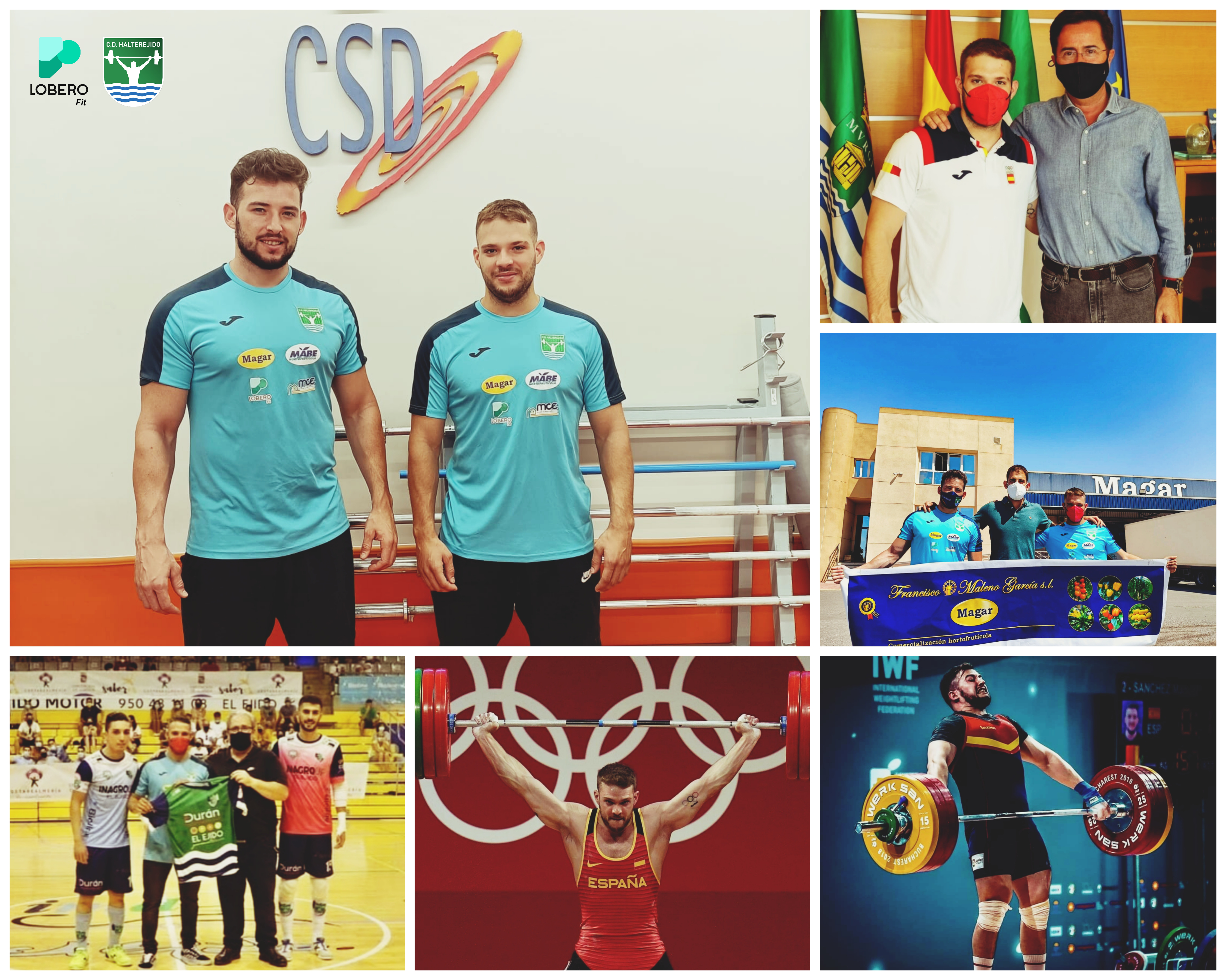 Los hermanos Sánchez preparan en Madrid el Campeonato del Mundo de halterofilia