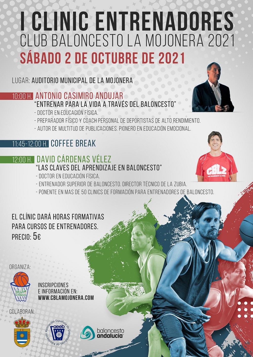 A buen ritmo las inscripciones para el Clinic para entrenadores de baloncesto del club baloncesto La Mojonera