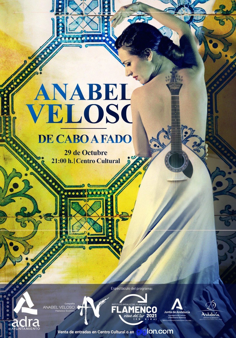 Anabel Veloso presenta en Adra su espectáculo ‘De Cabo a Fado’