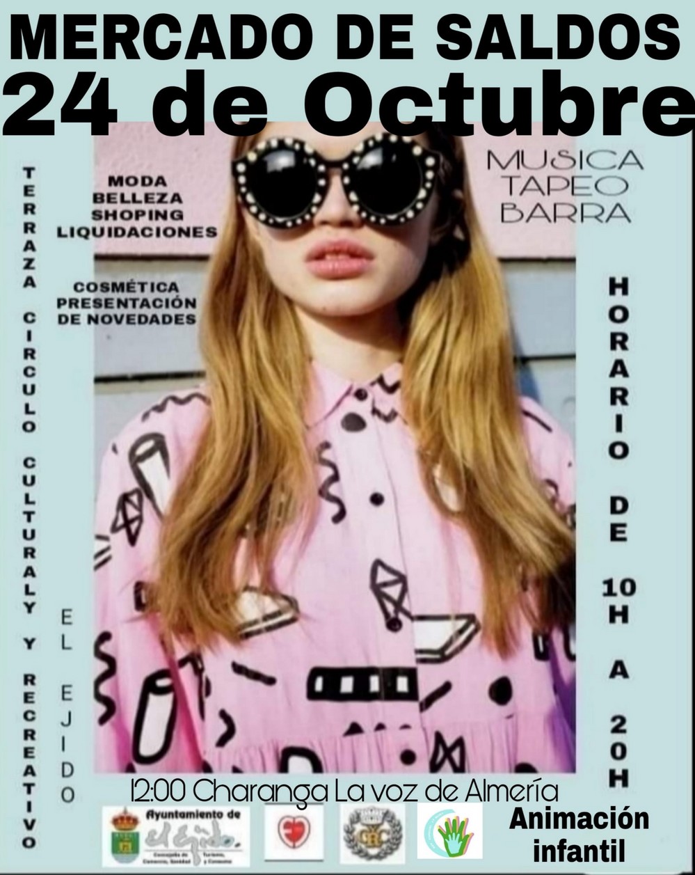 El ‘Mercado de Saldos’ se llena este domingo de novedades, promociones y animación para incentivar la compra y el consumo en el municipio