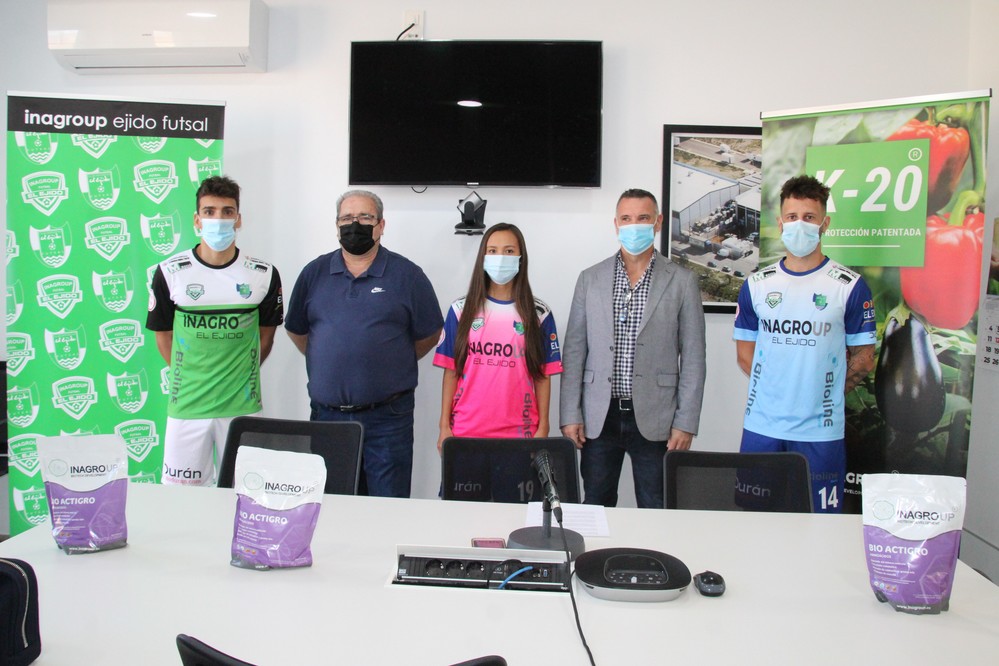 La tercera equipación de Inagroup El Ejido Futsal: blanca, verde y negra