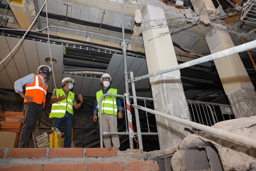 Antes de que finalice el año concluirán las obras de mejora del Ayuntamiento que eliminarán barreras arquitectónicas