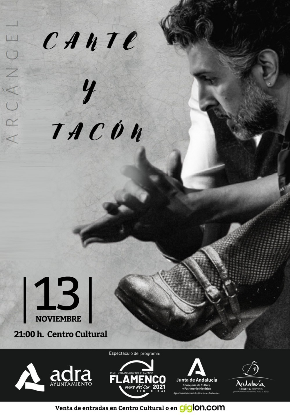 Arcángel llega al Centro Cultural de Adra con su espectáculo ‘Cante y tacón’ el próximo 13 de noviembre