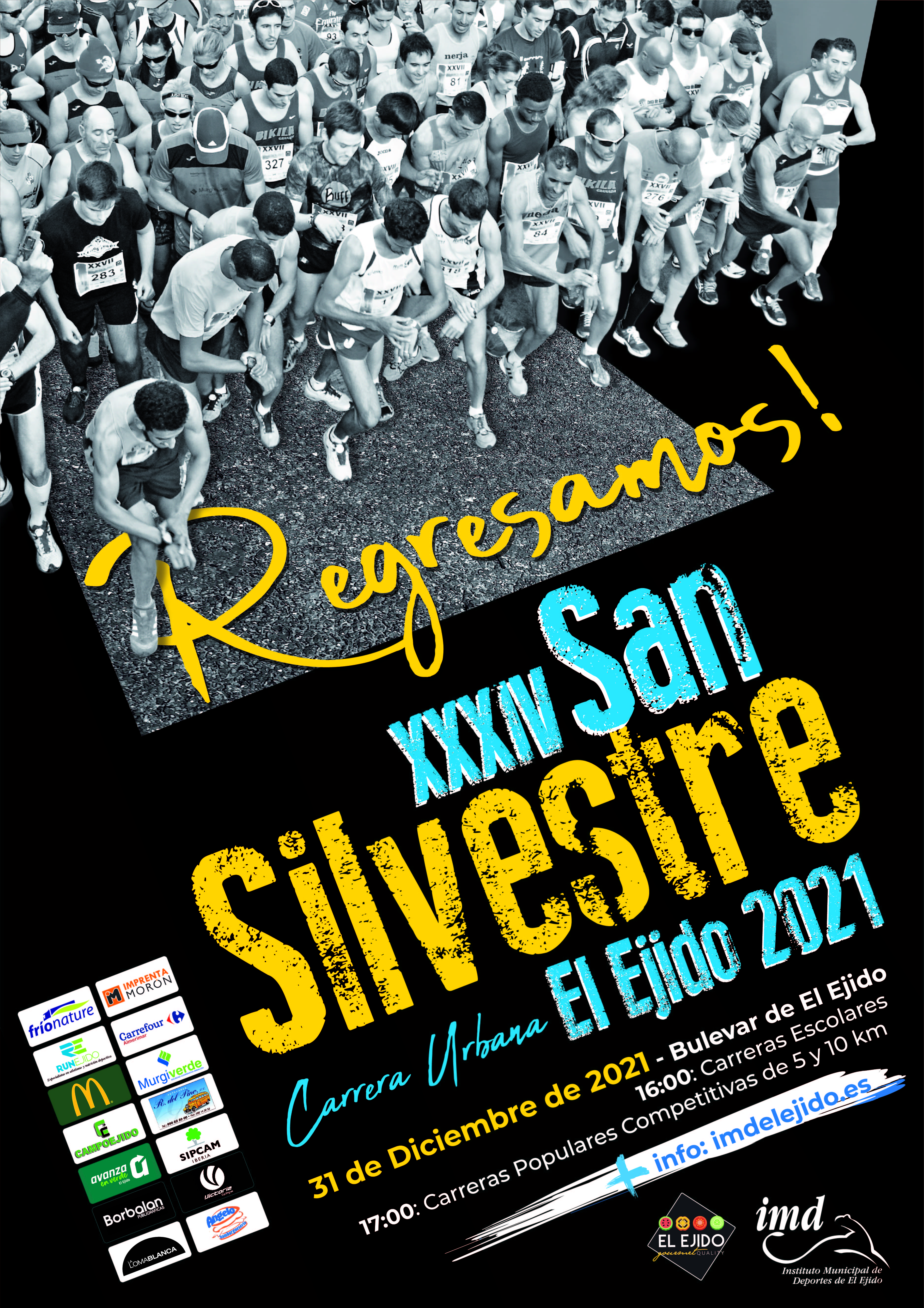 La San Silvestre de El Ejido abre el plazo de inscripción  para los recorridos de 5 y 10 kilómetros y para las Carreras Escolares