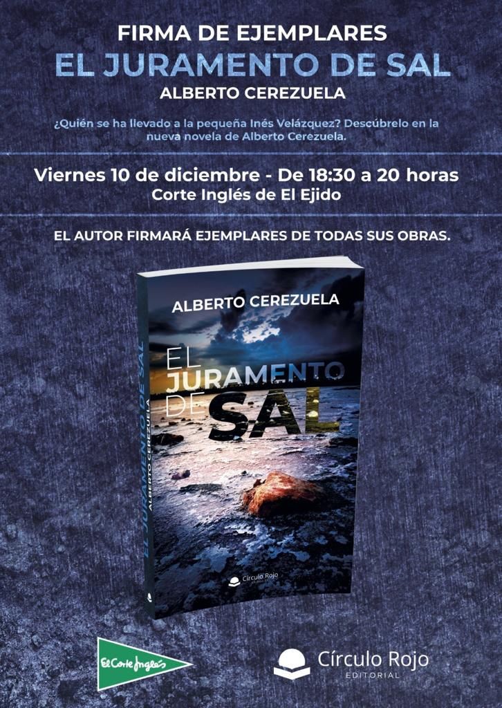 Alberto Cerezuela firmará ejemplares de su último libro en el Corte Inglés el próximo viernes