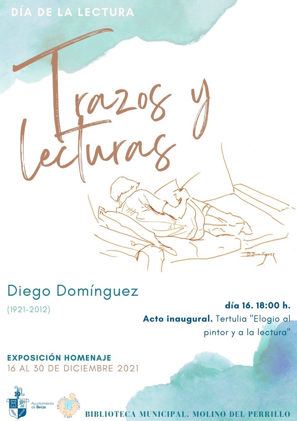 Llega a Berja la exposición ‘Trazos y lecturas’ de Diego Domínguez