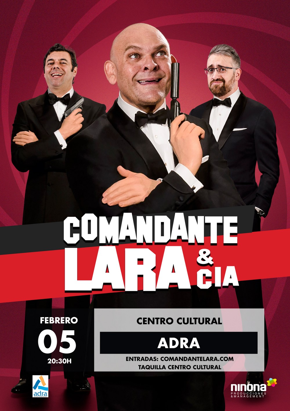 El humor gaditano de ‘Comandante Lara & Cía’ vuelve al Centro Cultural de Adra el 5 de febrero