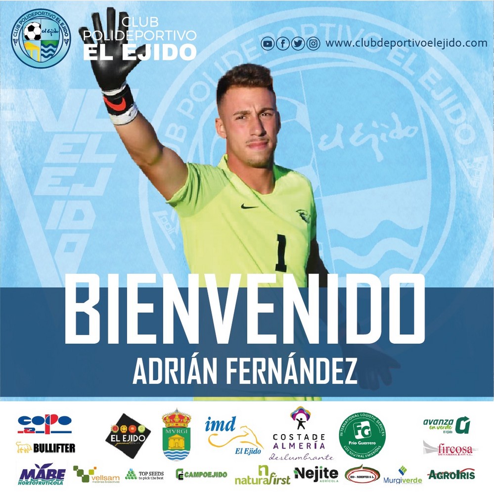 El Polideportivo El Ejido firma al joven guardameta Adrián Fernández