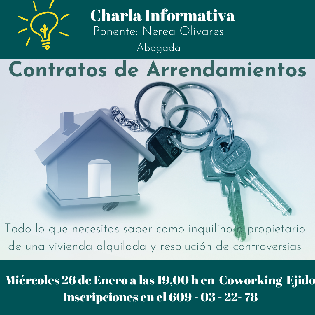 Nerea Olivares vuelve con una charla informativa gratuita sobre los contratos de arrendamiento