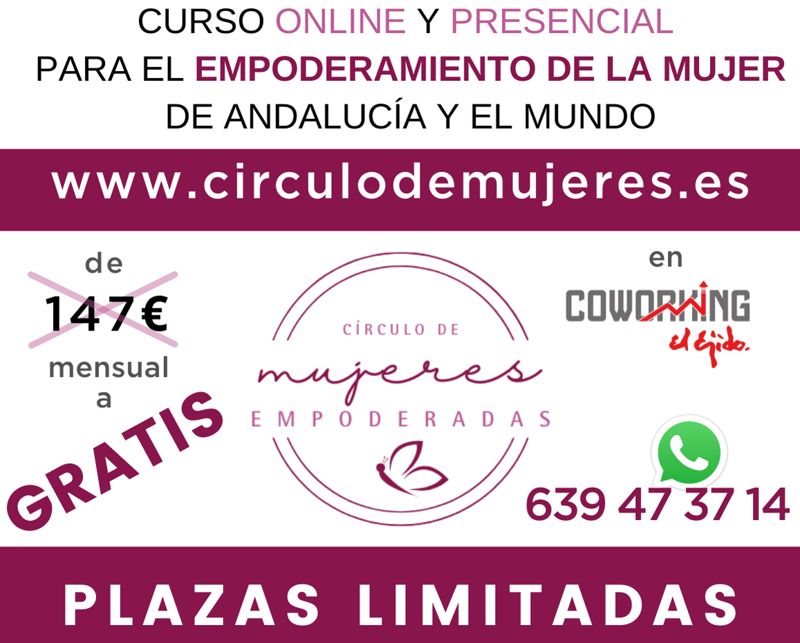 Coworking El Ejido acoge un curso gratuito sobre el empoderamiento de la mujer en Andalucía y en el mundo