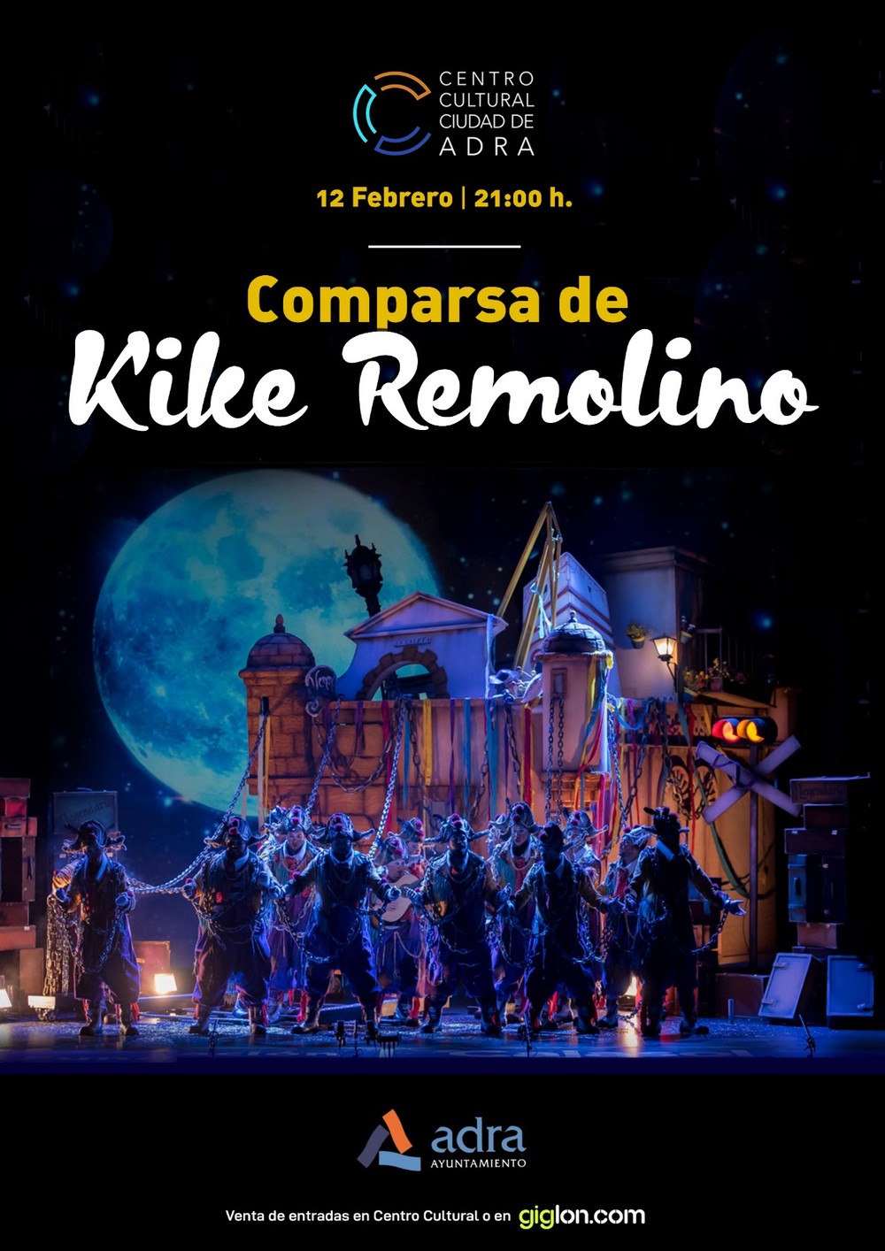 Kike Remolino lleva lo mejor del Carnaval de Cádiz al Centro Cultural de Adra