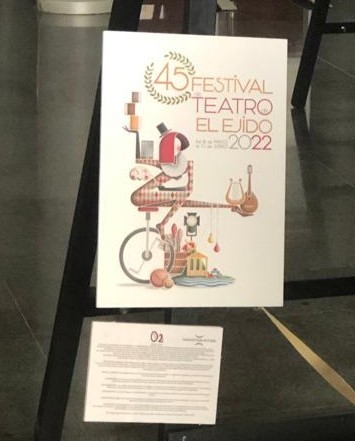 El cartel del 45º Festival del Teatro de El Ejido lucirá este año un diseño que refleja las distintas disciplinas que confluyen en las artes escénicas