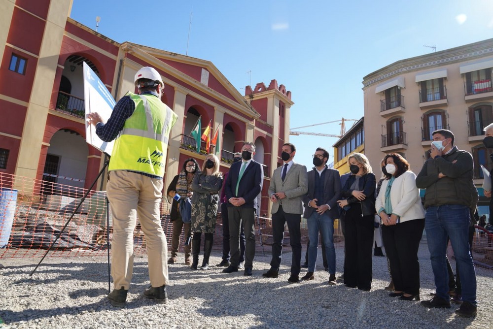 Diputación y Berja revitalizan el casco histórico con la reforma integral de la Plaza de la Constitución