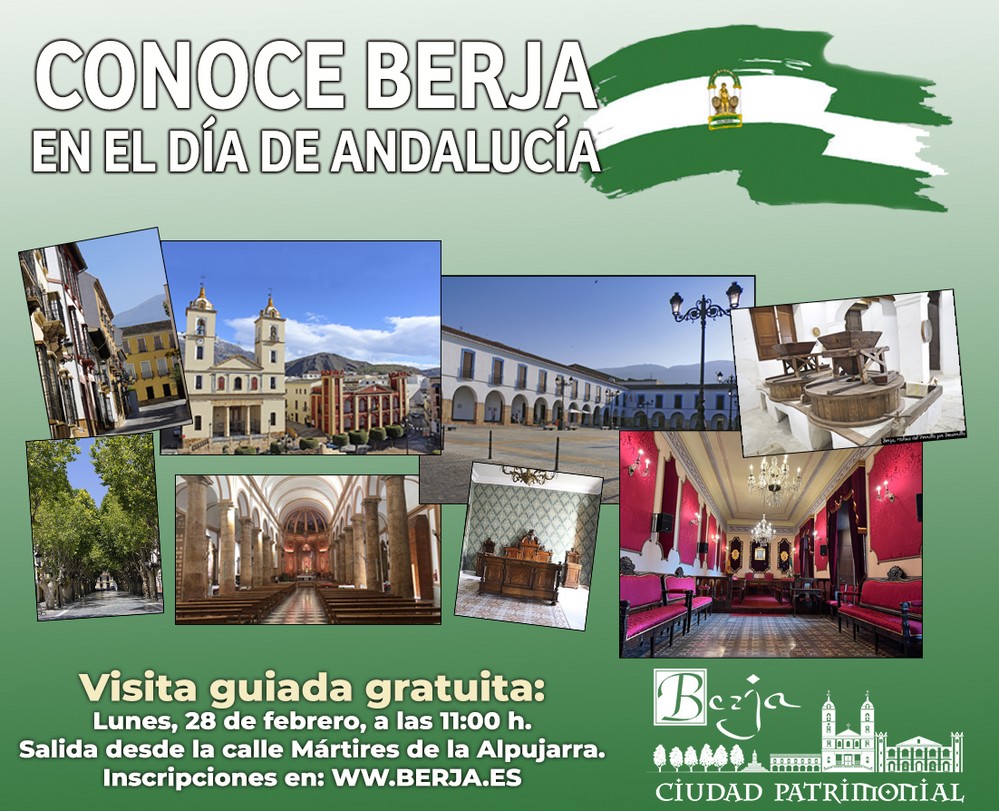 Berja organiza una ruta guiada gratuita para el Día de Andalucía
