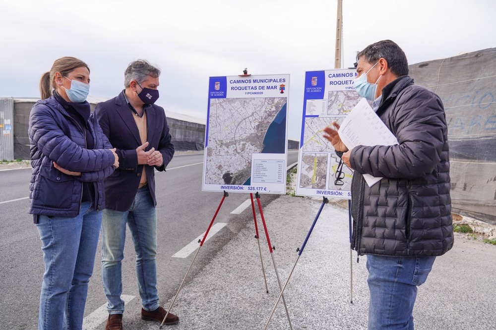 Diputación culmina las obras del Plan de Caminos en Roquetas