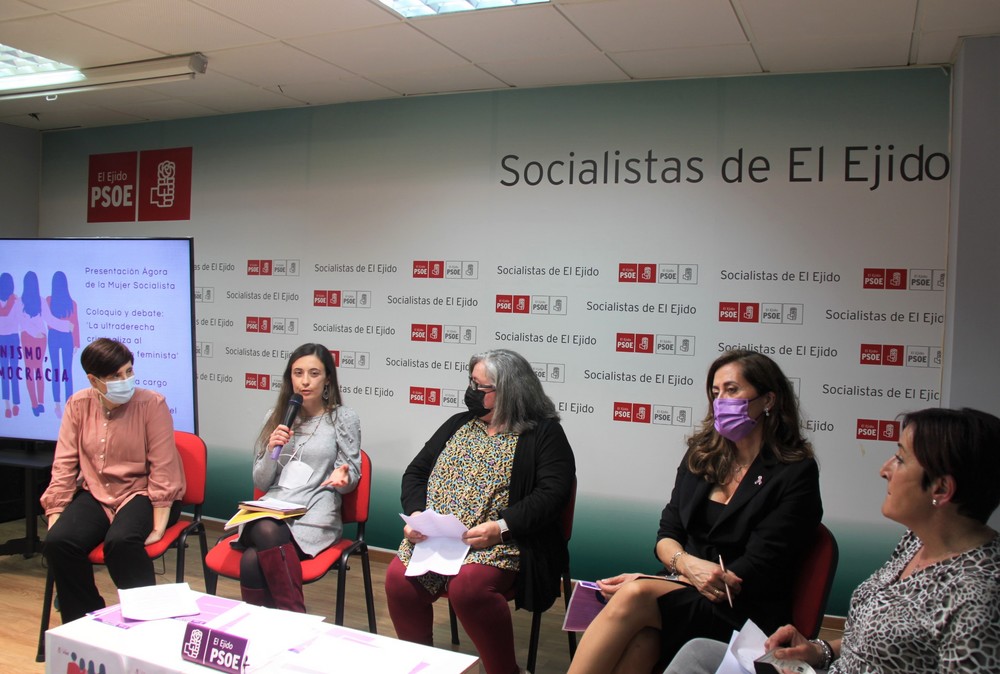 El PSOE pone el foco en la criminalización del movimiento feminista por parte de la ultraderecha en su acto del 8M