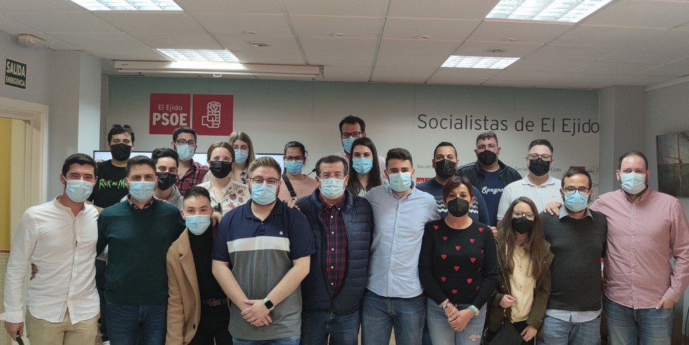 Juventudes Socialistas de El Ejido reelige a Federico Galdeano como secretario general y renueva su Comisión Ejecutiva Local