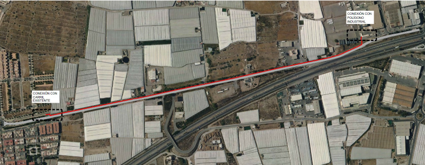 El Ejido fomenta la movilidad sostenible ‘conectando’ Santa María del Águila y La Redonda con un carril bici e itinerario peatonal