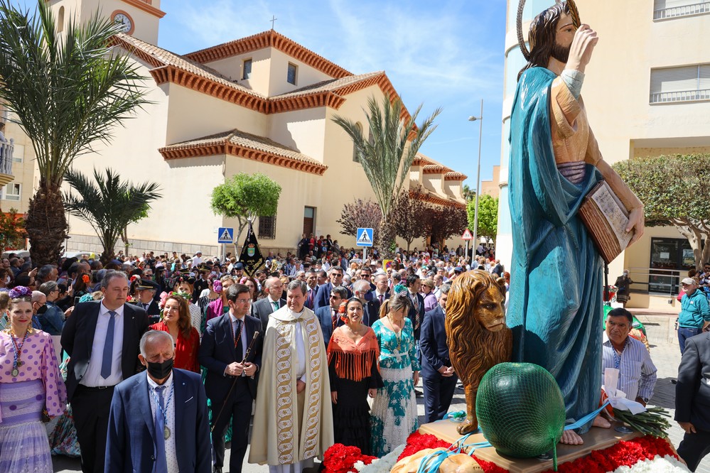 El Ejido se engalanó ‘a lo grande’ para honrar a San Marcos durante la procesión-romería declarada ‘Fiesta de Interés Turístico de Andalucía’